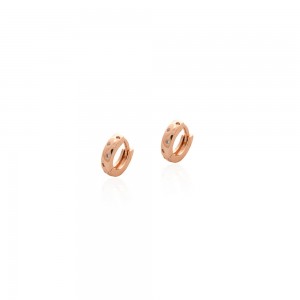 Brinco dourado argolinha pequeno com zirconia - TI0660MSX - Tiamo semijoias