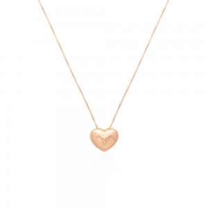 Colar dourado coracao - TI0651MSX - Tiamo semijoias