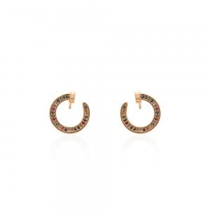 Piercing Fake dourado prego em zirconia - TI0589MSX - Tiamo