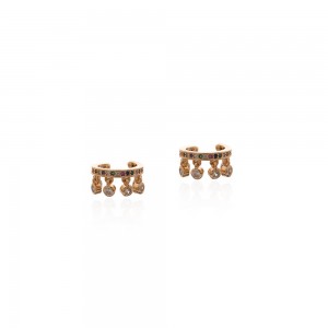 Piercing fake com pingente em zirconias - TI0610MSX - Tiamo Semijoias
