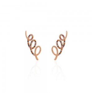 Piercing fake em zirconias coloridas - TI0445MSX - Tiamo Semijoias