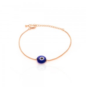 Pulseira dourada olho grego - TI0721MSX - Tiamo semijoias
